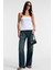 ORIANA Kadın Slim Fit Straplez Beyaz Bluz 2