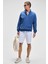 NESTOR Erkek Relaxed Fit Dik Yakalı Yarım Fermuarlı Uzun Kollu Mavi Sweatshirt 2
