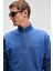 NESTOR Erkek Relaxed Fit Dik Yakalı Yarım Fermuarlı Uzun Kollu Mavi Sweatshirt 5