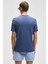 Ermac Erkek Hakim Yaka Düğmeli Kısa Kol Indigo T-Shirt 6