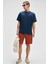 Feon Erkek Oversize Geniş Kesim %100 Organik Pamuk Kalın Dokulu Yuvarlak Yaka Lacivert T-Shirt 4