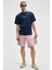 Italıa Erkek Organik Pamuk Ön Arka Baskı Detaylı Oversize Kısa Kol Lacivert T-Shirt 3
