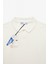 Flexore Erkek %100 Pamuk Kısa Kollu Regular Fit Ekru Polo Yaka T-Shirt 2