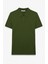 Skyloom Erkek %100 Pamuk Kısa Kollu Regular Fit Haki Polo Yaka T-Shirt 1
