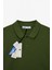 Skyloom Erkek %100 Pamuk Kısa Kollu Regular Fit Haki Polo Yaka T-Shirt 2