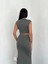 Fh Fashionhere Osy Modal Yumuşak Dokulu Kumaş Büzgülü Crop Etek Takım - Mint Yeşili 2