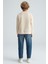 REMCO Erkek Çocuk Nakışlı Yuvarlak Yaka Krem Sweatshirt 5