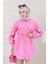 Cep Kapaklı Beli Bağcıklı Tunik-Pembe 4