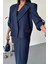 Fh Fashionhere Crop Ceket - Etek Takım - Lacivert 3