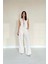 Fh Fashionhere Bej Önü Fiyonklu Keten Takım 2