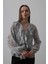 Fh Fashionhere Simli Fırfırlı Gömlek - Gri 3