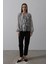 Fh Fashionhere Simli Fırfırlı Gömlek - Gri 4
