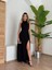 Fh Fashionhere Kadın Halter Yaka Derin Yırtmaç Detaylı Tam Boy Ithal Krep Abiye Elbise 1