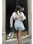 Fh Fashionhere Kristen Sırt Dekolte Crop Gömlek 3253-08 2