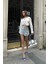 Fh Fashionhere Kristen Sırt Dekolte Crop Gömlek 3253-08 4