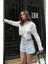 Fh Fashionhere Kristen Sırt Dekolte Crop Gömlek 3253-08 5