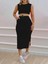 Fh Fashionhere Kadın Iki Iplik Crop Etek Ikili Takım 1