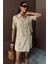 Fh Fashionhere Gömlek Şort Etek Viscon Keten Takım 10162 2
