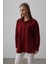 Fh Fashionhere Boncuk Nakış Detaylı Uzun Gömlek - Bordo 2