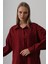Fh Fashionhere Boncuk Nakış Detaylı Uzun Gömlek - Bordo 3