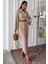 Fh Fashionhere Crop Gömlekli ve Eteği Büzgülü Tasarım Takım 10195 1