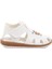 Beyaz Cırtlı Hafif Unisex Çocuk Sandalet 17373 B 1