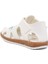 Beyaz Cırtlı Hafif Unisex Çocuk Sandalet 17373 B 4