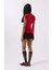 Fh Fashionhere Nakış Detay Baskılı Crop T-Shirt 4
