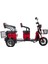 Elit 960 3 Tekerli 3 Kişilik Elektrikli Moped - Kırmızı 1