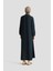 Oversize Tencel Elbise 25YD9142 Koyu Lacivert 5