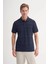 Cazador Polo Yaka Regular Fit Örme Çizgi Dokulu Tişört 2