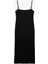 Slim Fit Dantel Detaylı Uzun Ince Askılı Penye Elbise 1