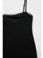 Slim Fit Dantel Detaylı Uzun Ince Askılı Penye Elbise 3