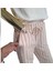 Orijinal Müslin %100 Pamuk Çizgili Pudra Rengi Geniş Kalıp Beli Lastikli Pantolon 2