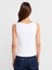 31764 Fermuar Detaylı Top-Beyaz 2