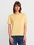31791 Bisiklet Yaka Modal T-Shirt-Sarı 1