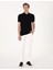 Erkek Siyah Slim Fit Örme Dokulu Polo Yaka Tişört 50309959-VR046 4