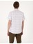 Erkek Kahverengi Regular Fit Kısa Kollu Ekose Gömlek 50304523-VR197 5
