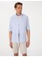 Erkek Lacivert Regular Fit Çizgili Uzun Kollu Gömlek 50307093-VR033 1