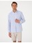 Erkek Lacivert Regular Fit Çizgili Uzun Kollu Gömlek 50307093-VR033 3