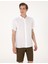 Erkek Beyaz %100 Keten Regular Fit Kısa Kollu Gömlek 50305680-VR013 1