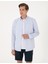 Erkek Açık Mavi Slim Fit Çizgili Uzun Kollu Gömlek 50307162-VR003 3