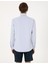 Erkek Açık Mavi Slim Fit Çizgili Uzun Kollu Gömlek 50307162-VR003 5