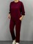 Fh Fashionhere Kadın Uzun Kollu Bisiklet Yaka Viskon Iki Iplik Bluz ve Pantolon Ikili Takım 4