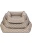 Uniform Bej Puantiyeli Köpek Yatağı L 70x60cm 4