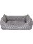 Uniform Gri Puantiyeli Kedi ve Köpek Yatağı M 60x50cm 5