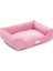 Delta Pembe Köpek Yatağı M 90x70cm 1