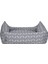 Uniform Bone Gri-Beyaz Köpek Yatağı L 70x60cm 3