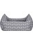 Uniform Bone Gri-Beyaz Kedi ve Köpek Yatağı M 60x50cm 3