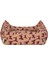 Uniform Bej-Bordo Kedi ve Köpek Yatağı M 60x50cm 3